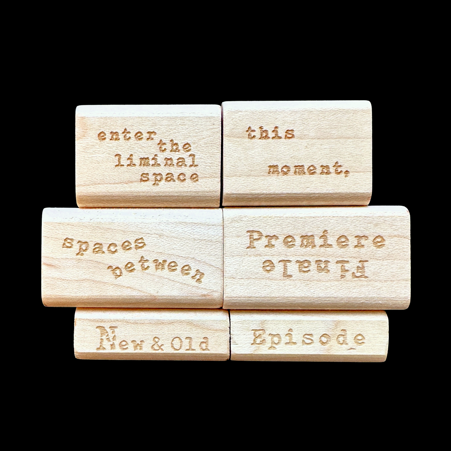 TAOthings Studio - Premiere/Finale & Episode rubber stamps (for beginnings, endings, and in betweens)