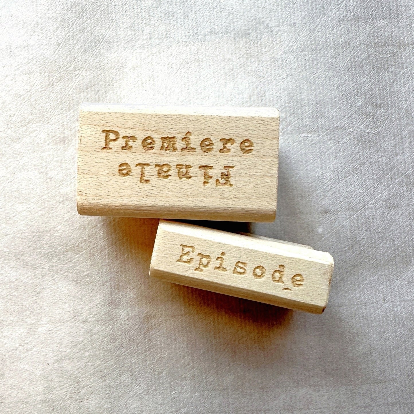 TAOthings Studio - Premiere/Finale & Episode rubber stamps (for beginnings, endings, and in betweens)