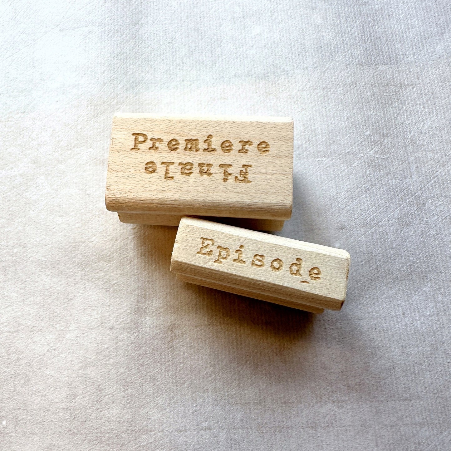 TAOthings Studio - Premiere/Finale & Episode rubber stamps (for beginnings, endings, and in betweens)