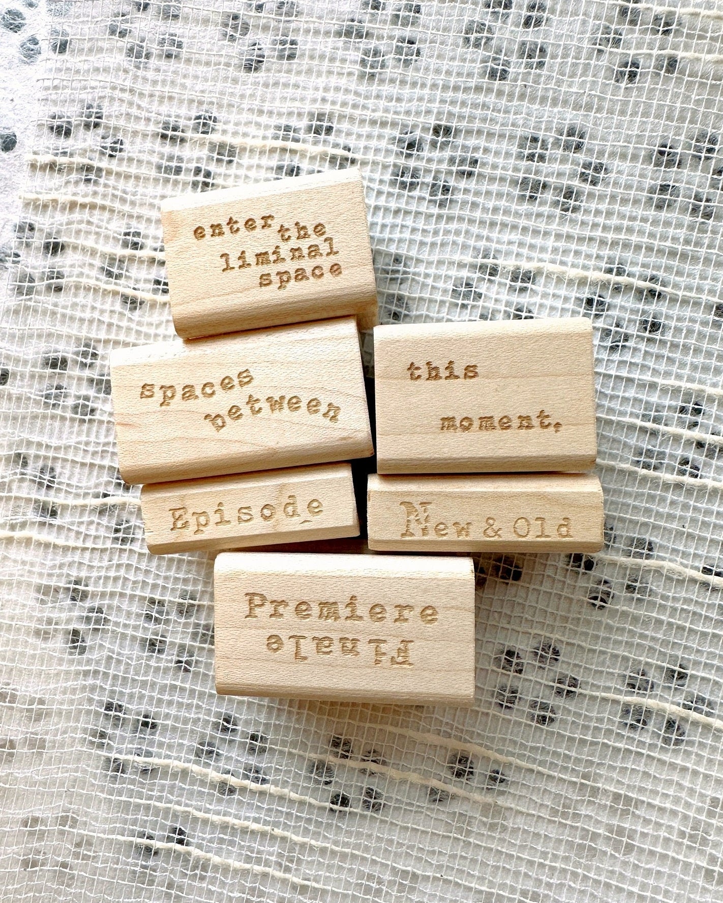 TAOthings Studio - Premiere/Finale & Episode rubber stamps (for beginnings, endings, and in betweens)