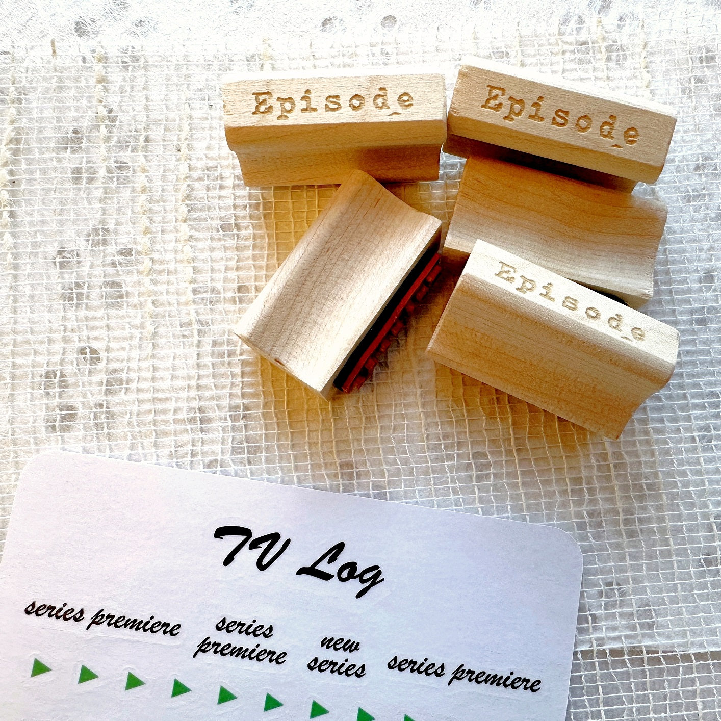 TAOthings Studio - Premiere/Finale & Episode rubber stamps (for beginnings, endings, and in betweens)