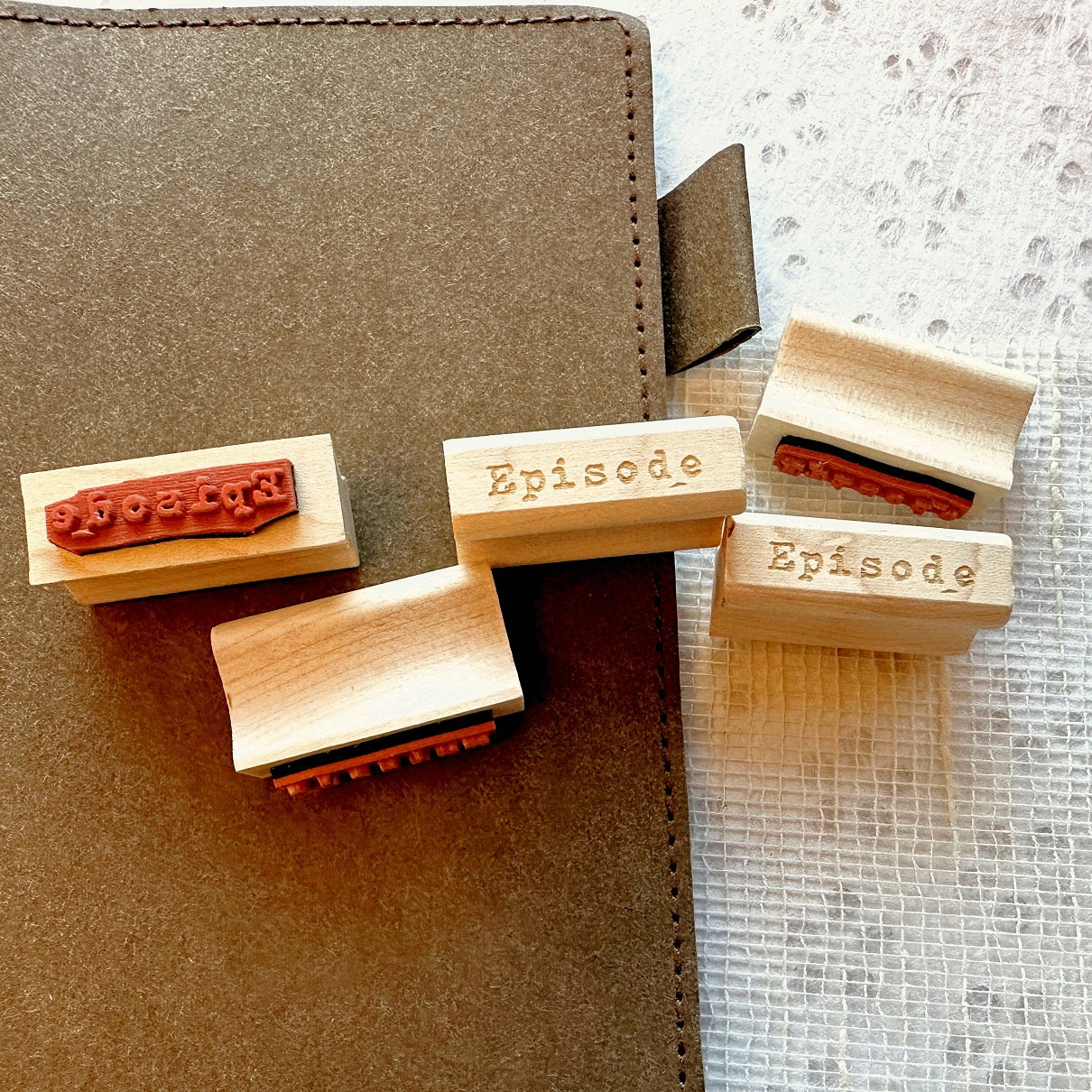 TAOthings Studio - Premiere/Finale & Episode rubber stamps (for beginnings, endings, and in betweens)