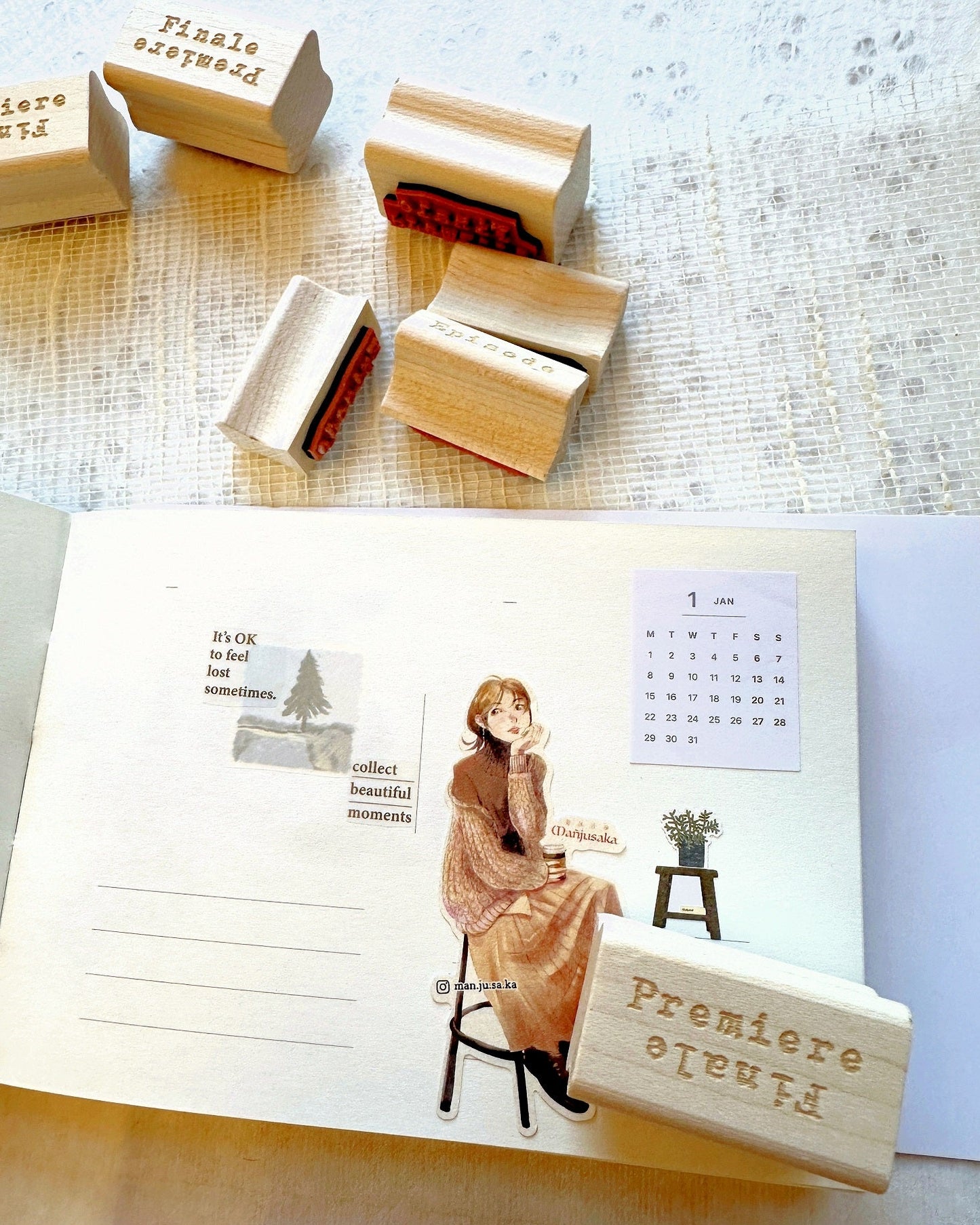 TAOthings Studio - Premiere/Finale & Episode rubber stamps (for beginnings, endings, and in betweens)