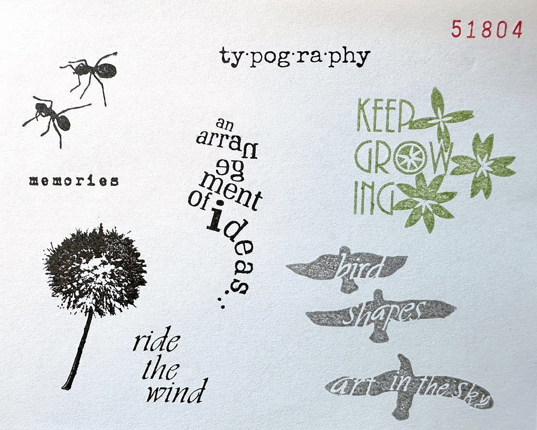 TAOthings Studio - An Arrangement of Ideas rubber stamp