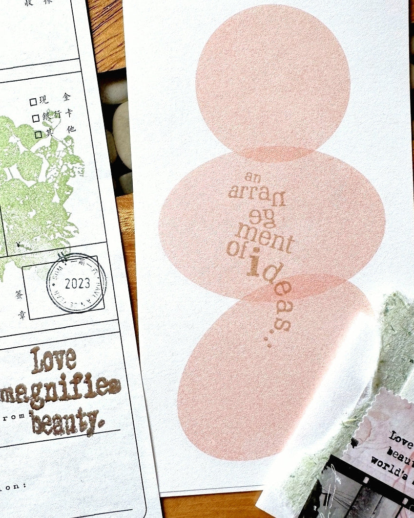 TAOthings Studio - An Arrangement of Ideas rubber stamp
