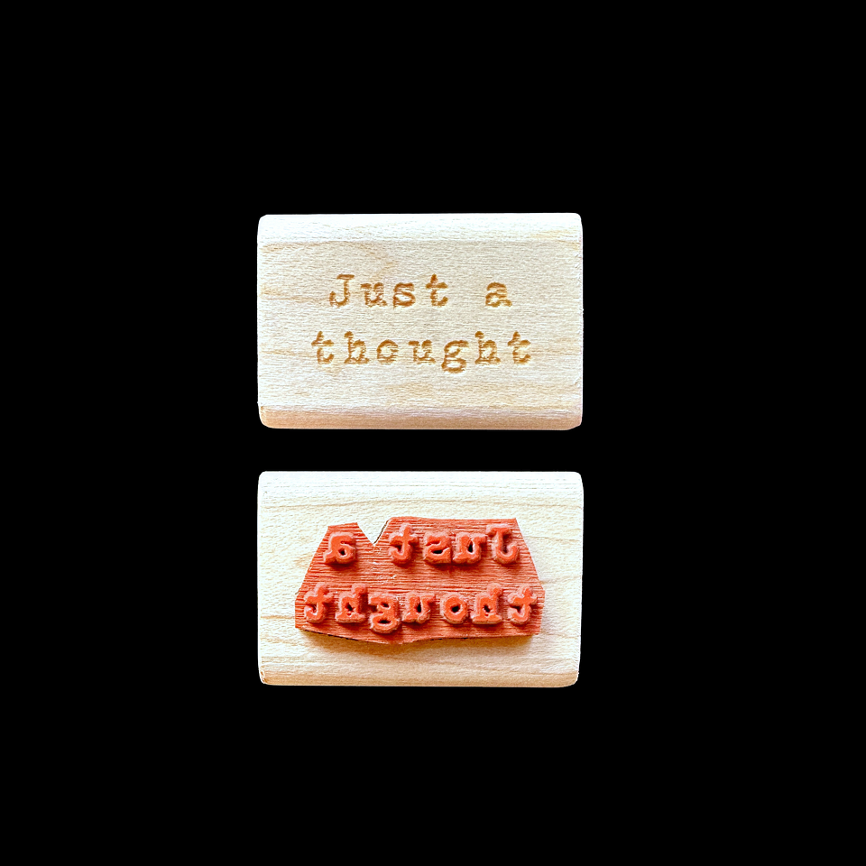 TAOthings Studio - Just a Thought rubber stamp