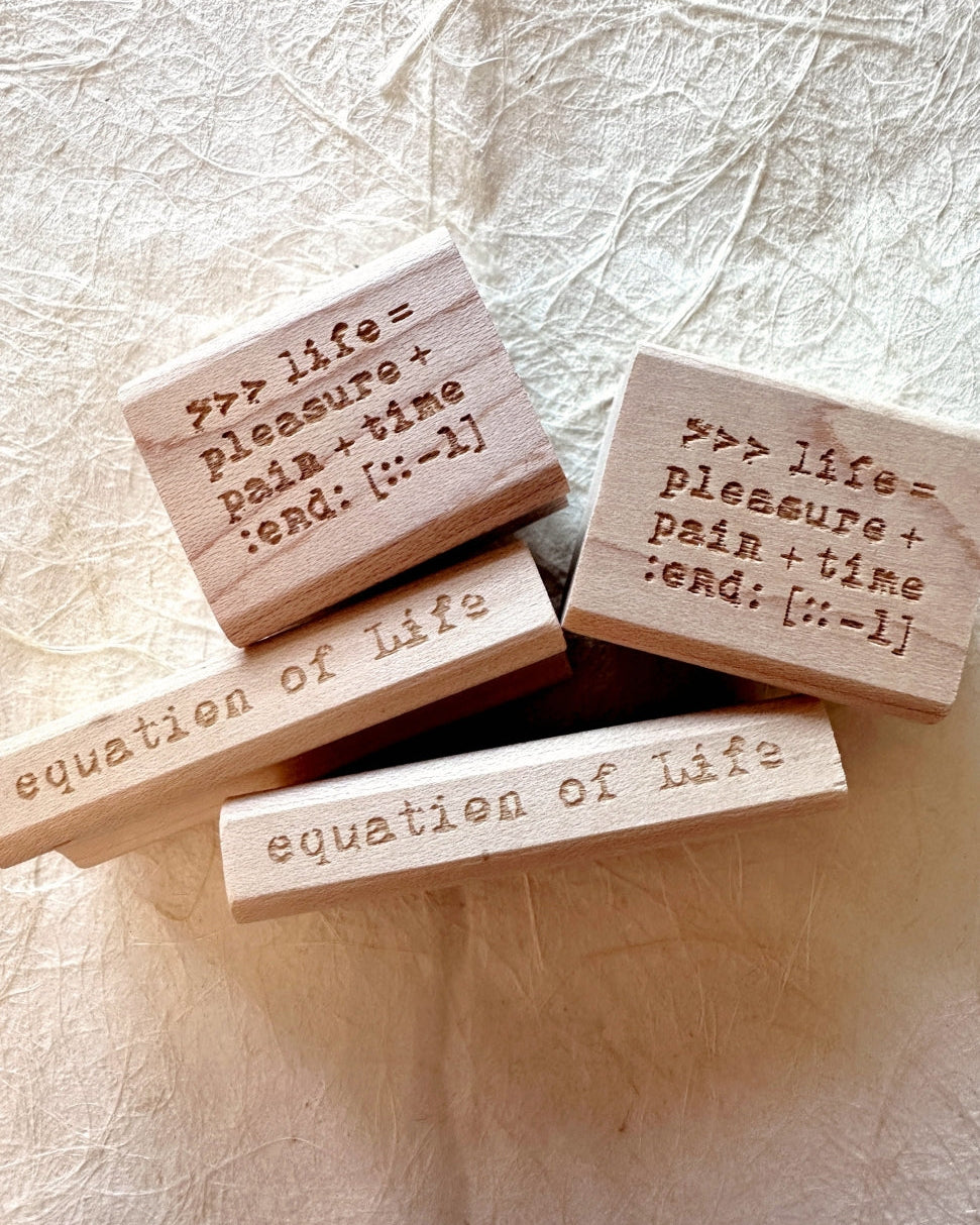 TAOthings Studio - Pythonesque & Equation of life rubber stamps