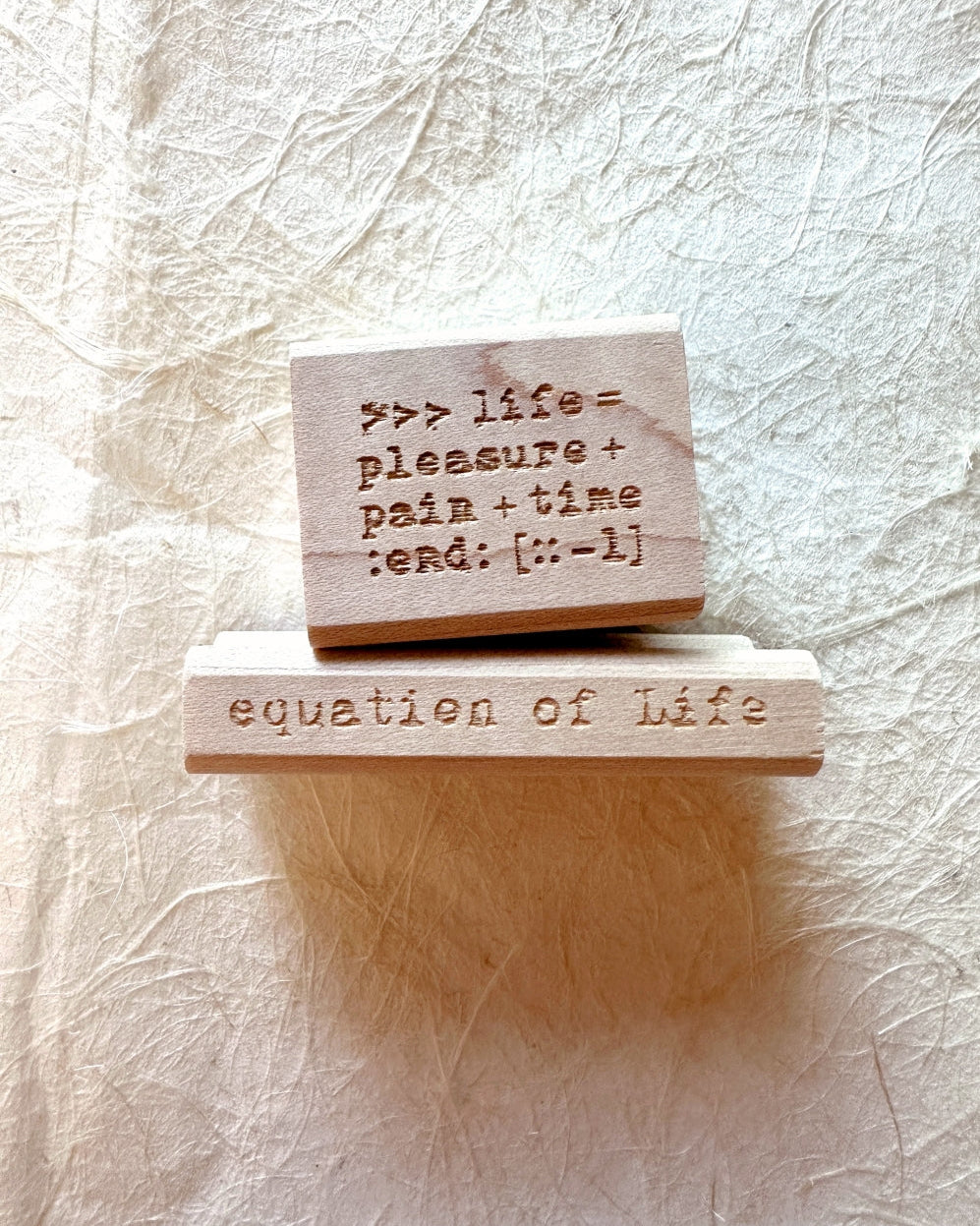 TAOthings Studio - Pythonesque & Equation of life rubber stamps