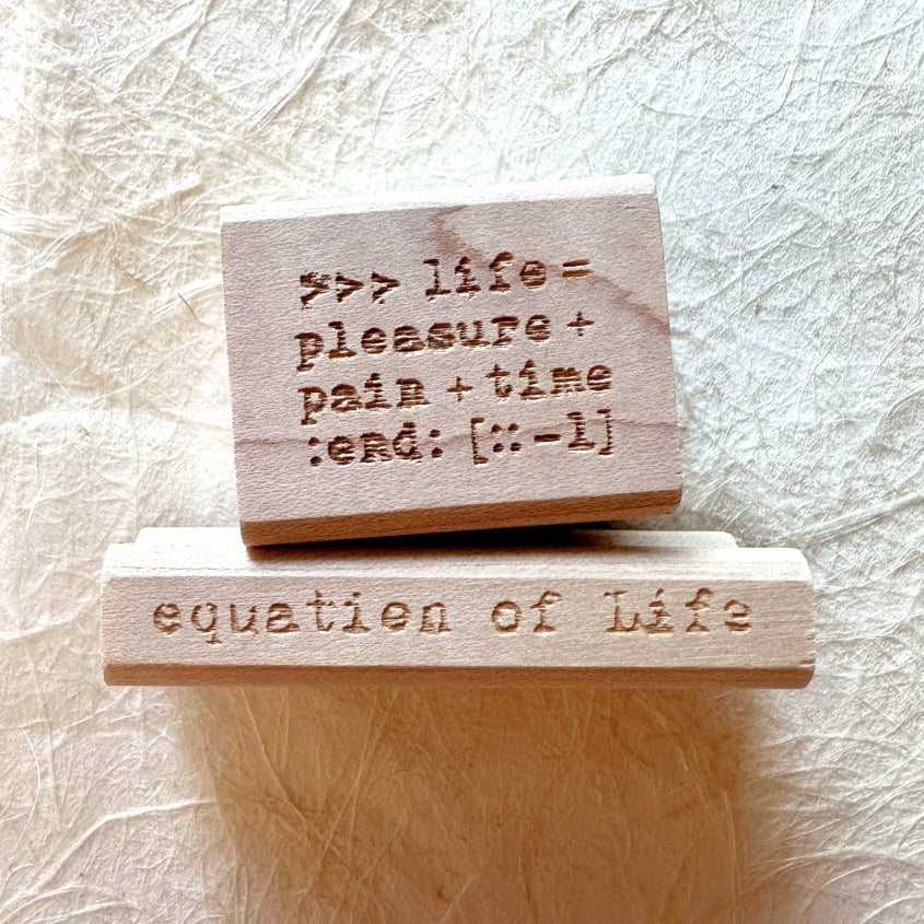 TAOthings Studio - Pythonesque & Equation of life rubber stamps
