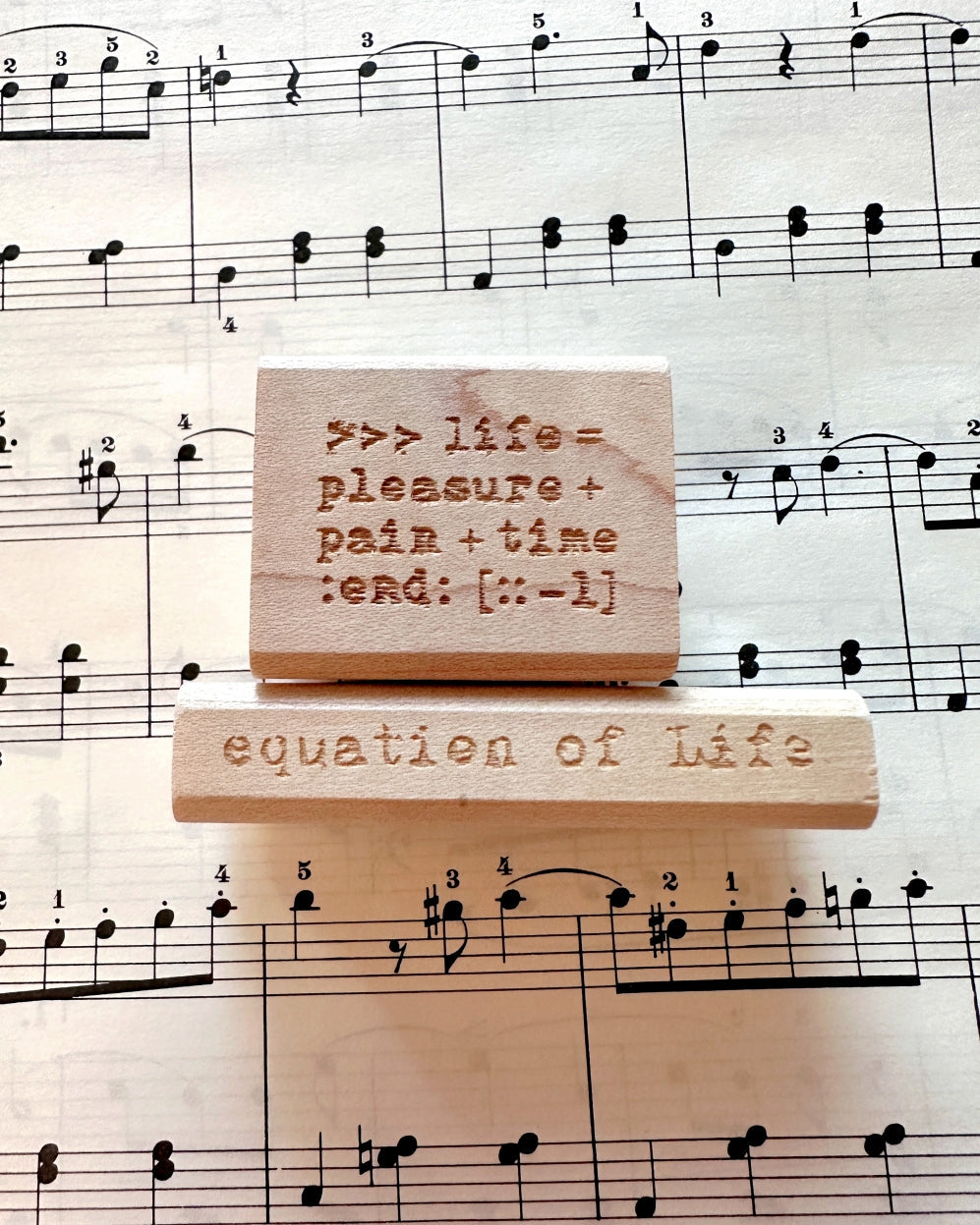 TAOthings Studio - Pythonesque & Equation of life rubber stamps
