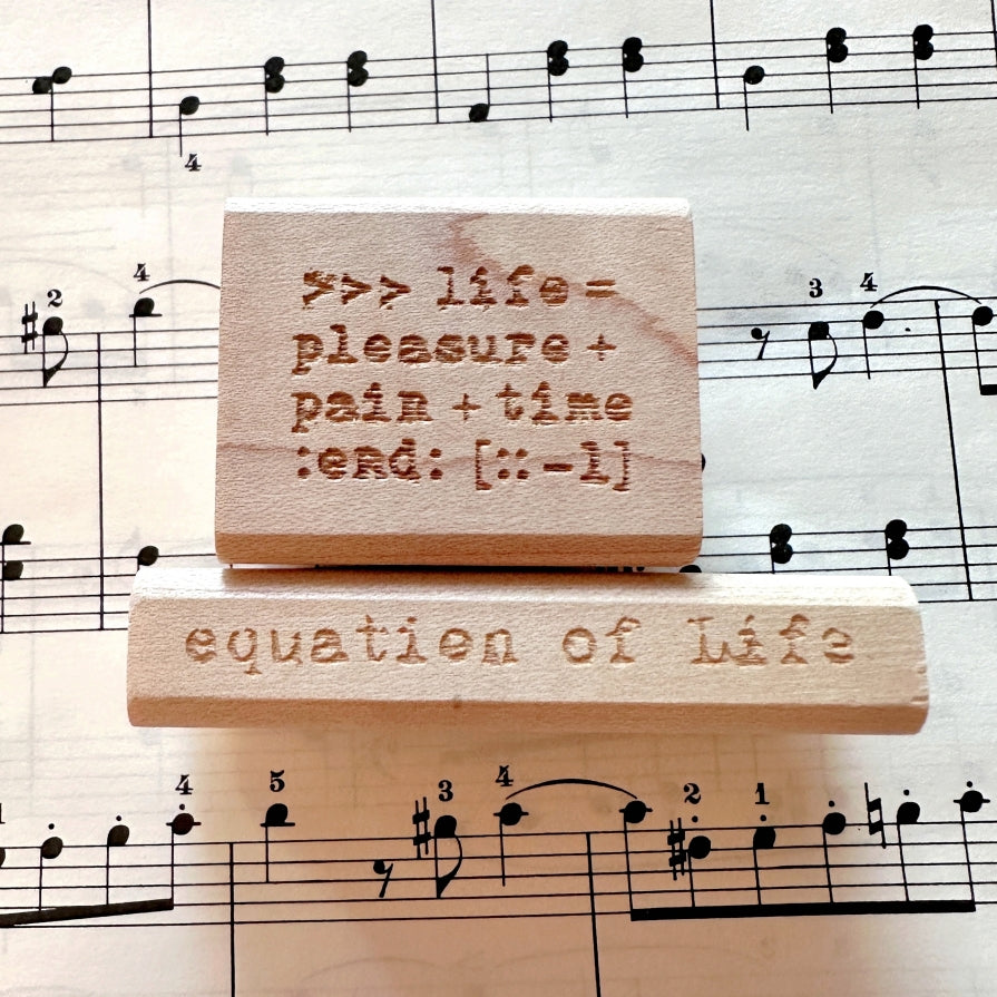 TAOthings Studio - Pythonesque & Equation of life rubber stamps