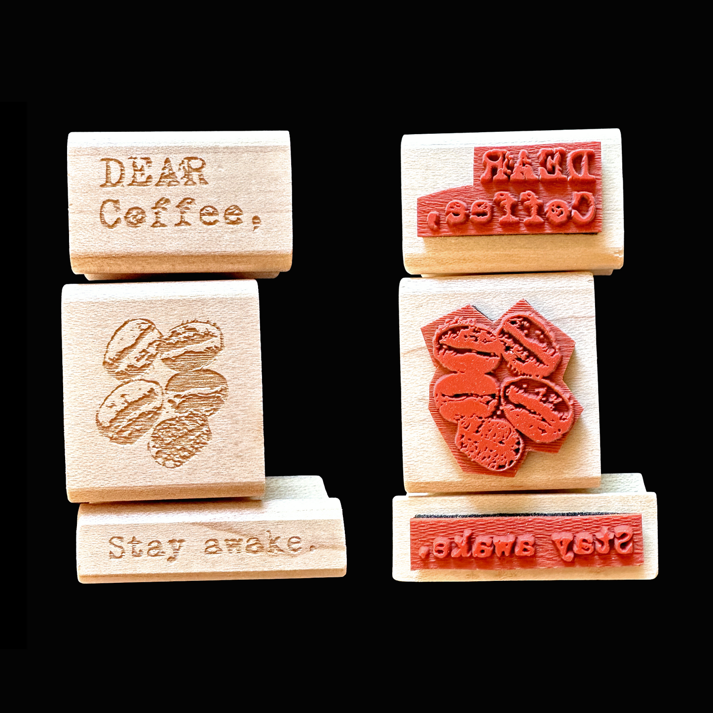 TAOthings Studio - Stay awake. rubber stamp