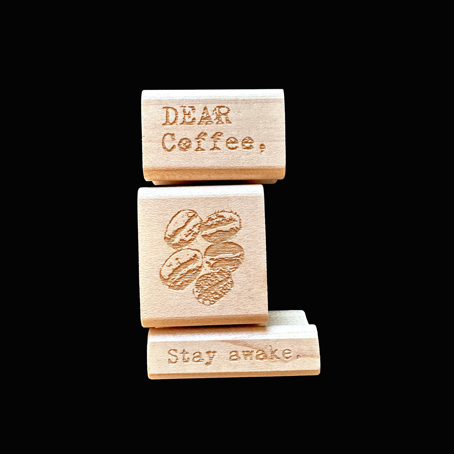 TAOthings Studio - Dear Coffee, & Coffee Beans rubber stamps