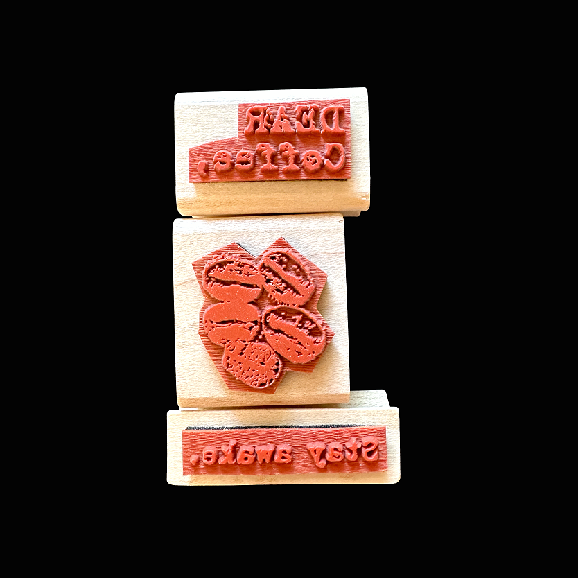 TAOthings Studio - Dear Coffee, & Coffee Beans rubber stamps