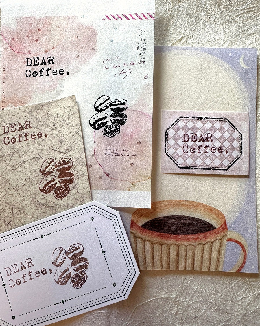 TAOthings Studio - Dear Coffee, & Coffee Beans rubber stamps