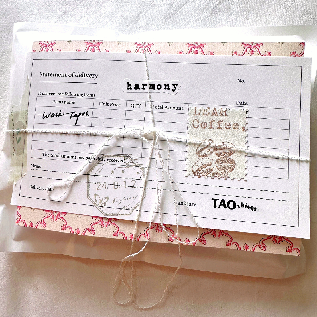 TAOthings Studio - Dear Coffee, & Coffee Beans rubber stamps