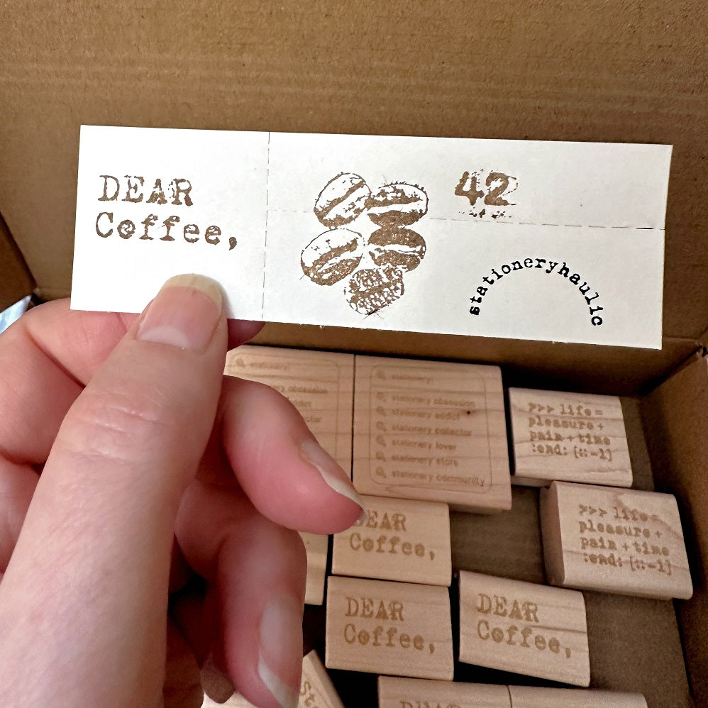 TAOthings Studio - Dear Coffee, & Coffee Beans rubber stamps