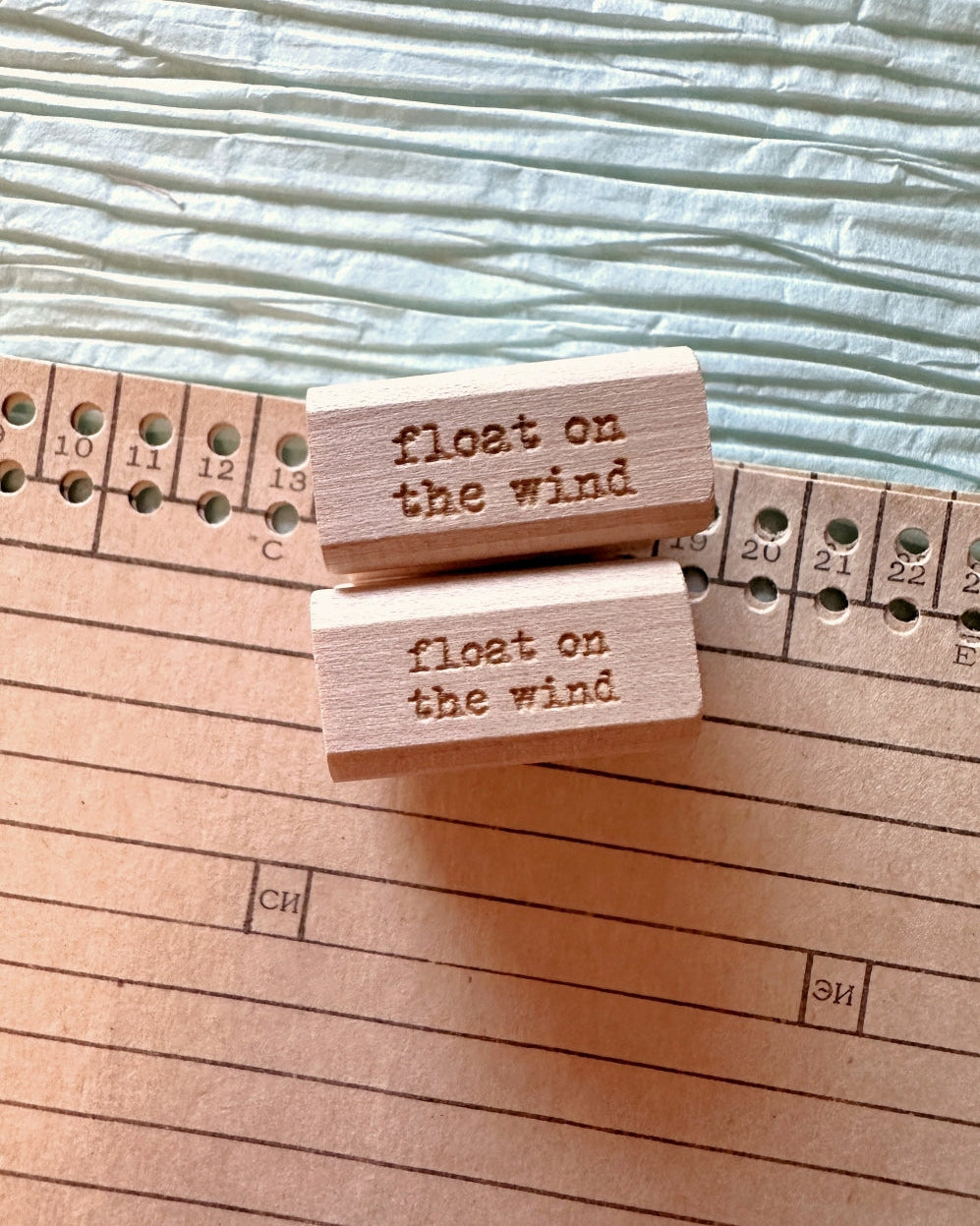 TAOthings Studio - Listen to the rain / Float on the wind rubber stamps (mini-size)