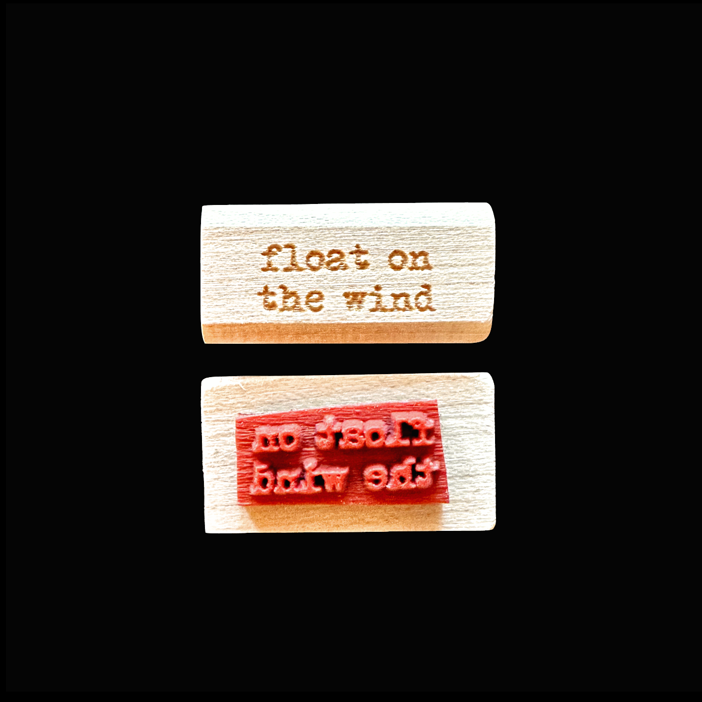 TAOthings Studio - Listen to the rain / Float on the wind rubber stamps (mini-size)