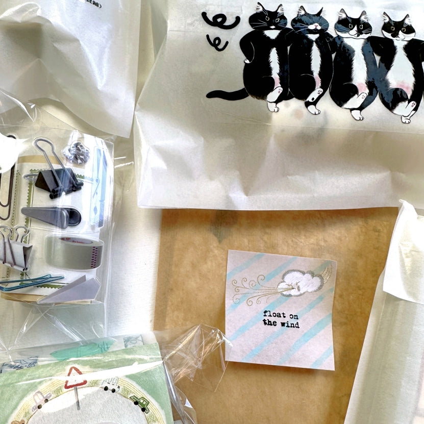 TAOthings Studio - Listen to the rain / Float on the wind rubber stamps (mini-size)