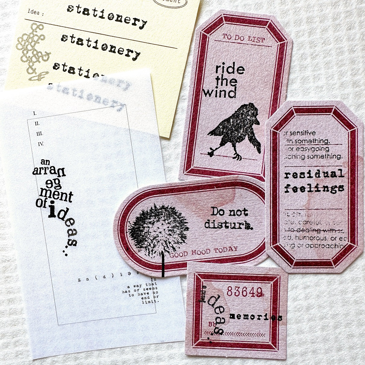 TAOthings Studio - An Arrangement of Ideas rubber stamp
