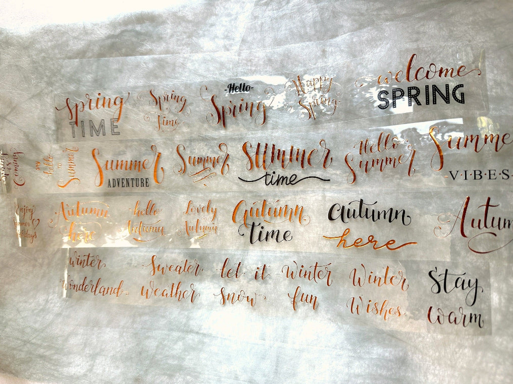 J.A.B. Design - 4 Seasons bronzed PET tape (120 cm) SAMPLES