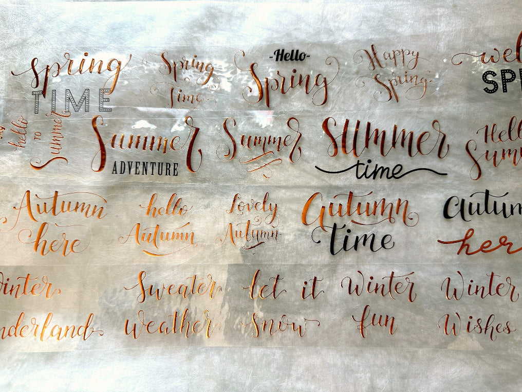 J.A.B. Design - 4 Seasons bronzed PET tape (120 cm) SAMPLES