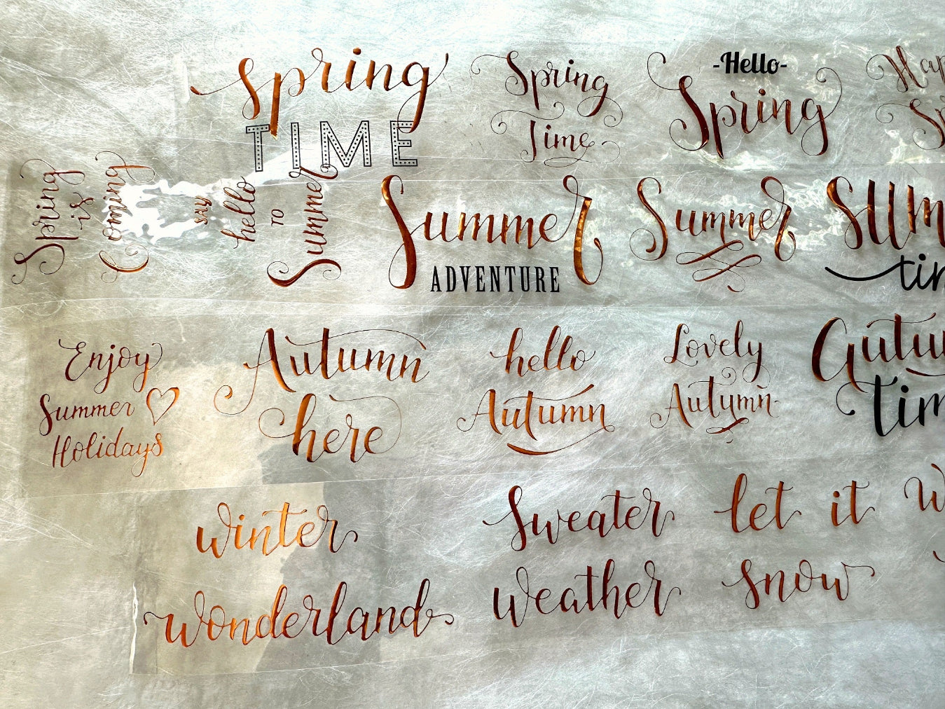 J.A.B. Design - 4 Seasons bronzed PET tape (120 cm) SAMPLES