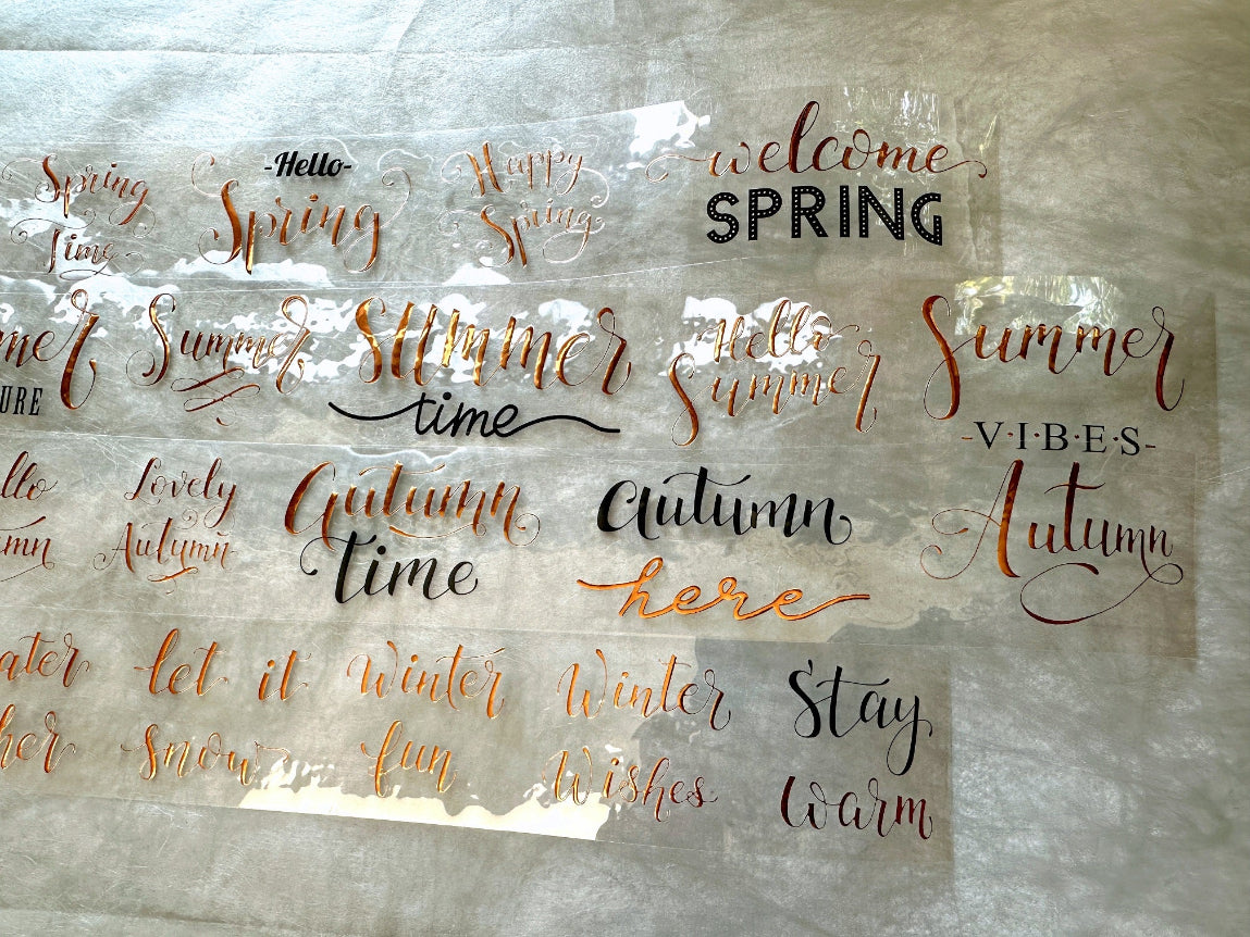 J.A.B. Design - 4 Seasons bronzed PET tape (120 cm) SAMPLES