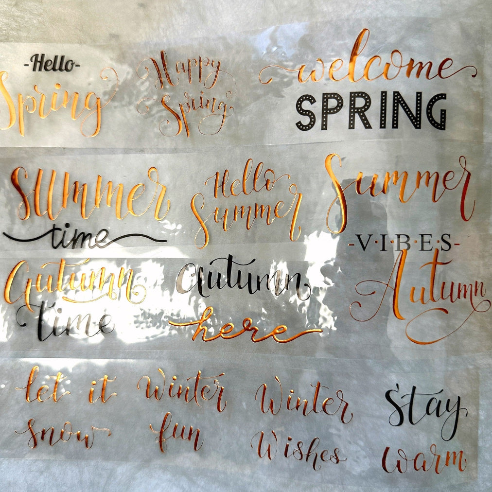 J.A.B. Design - 4 Seasons bronzed PET tape (120 cm) SAMPLES