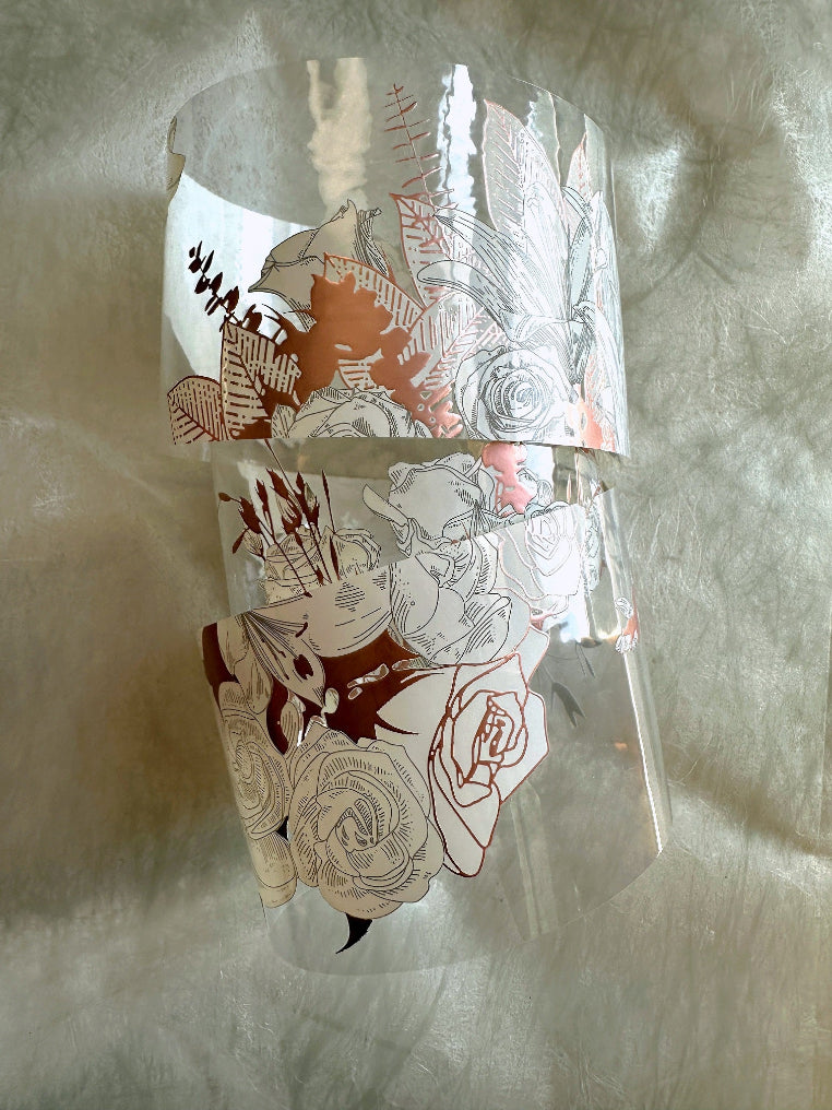 J.A.B. Design - Wedding Flowers rose-gold PET tape SAMPLES