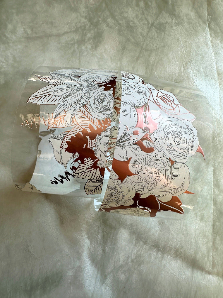 J.A.B. Design - Wedding Flowers rose-gold PET tape SAMPLES