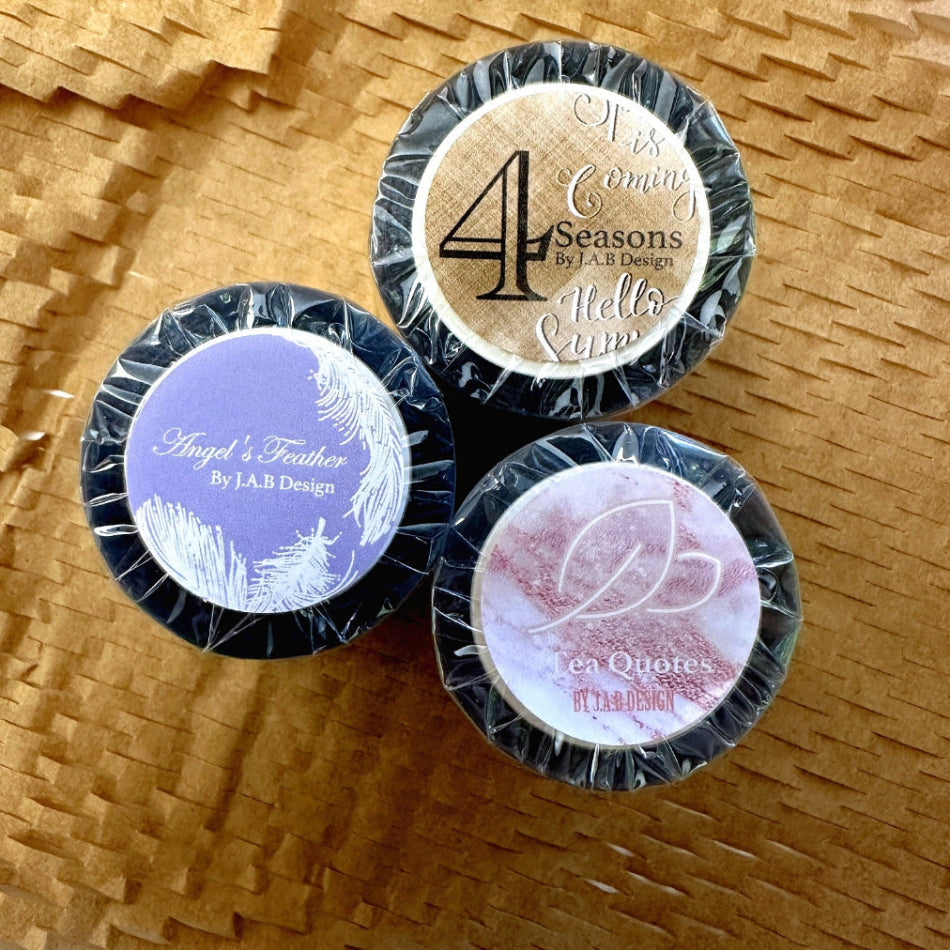 J.A.B. Design - Angel's Feather laser silver iridescent PET tape SAMPLES