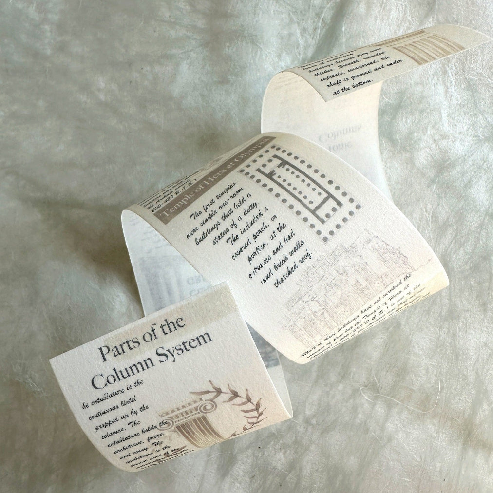 J.A.B. Design - Lost in Architecture: Ancient Greece washi tape SAMPLES