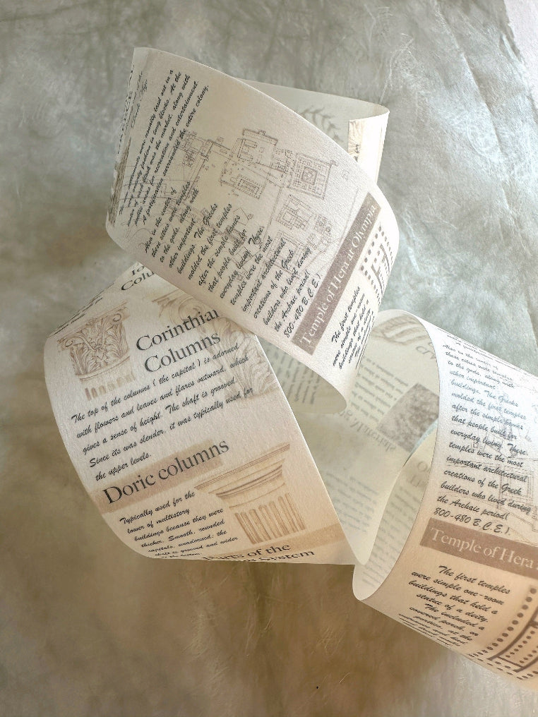 J.A.B. Design - Lost in Architecture: Ancient Greece washi tape SAMPLES