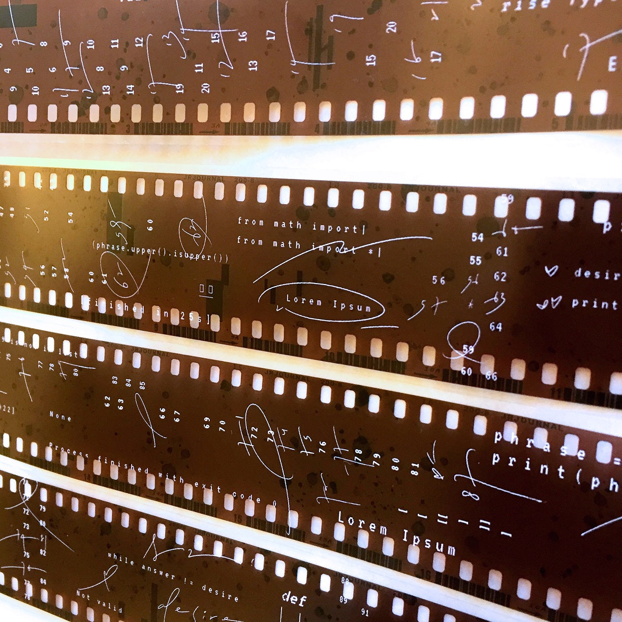 Jr. Journal - Film PET tape SAMPLES