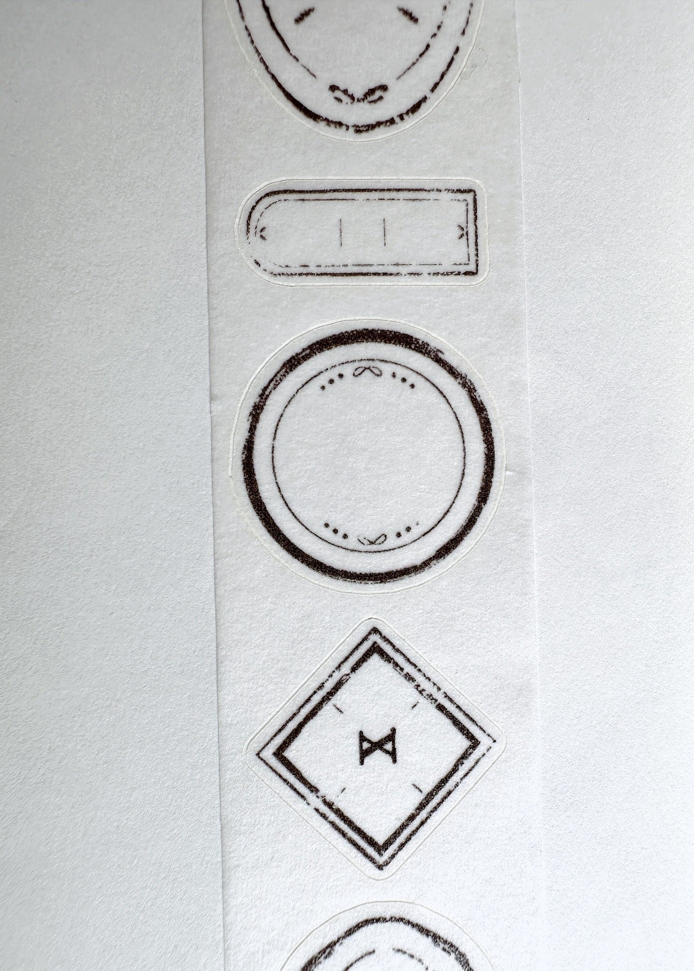 Jr. Journal - Labels kiss-cut washi tape SAMPLES