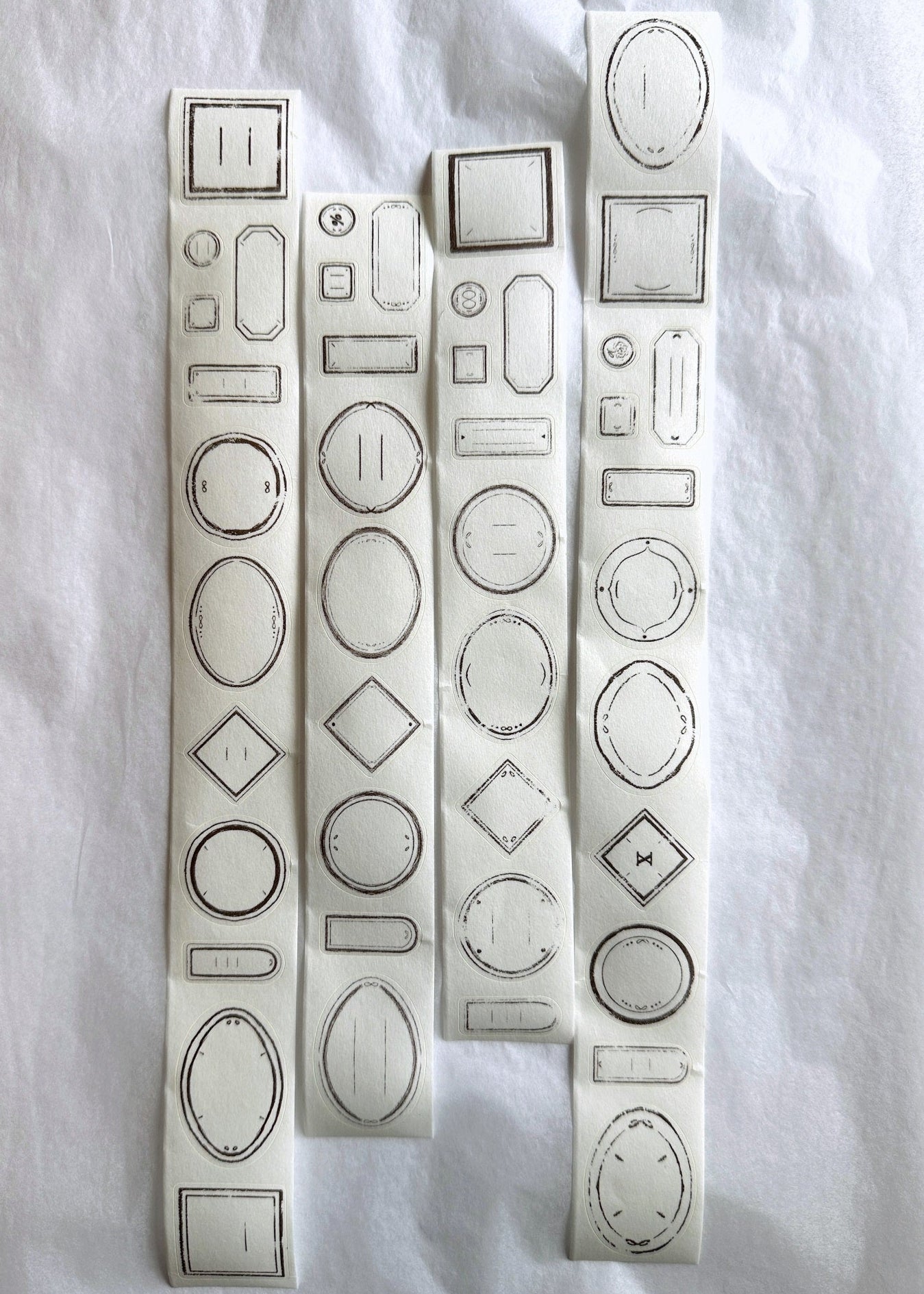 Jr. Journal - Labels kiss-cut washi tape SAMPLES