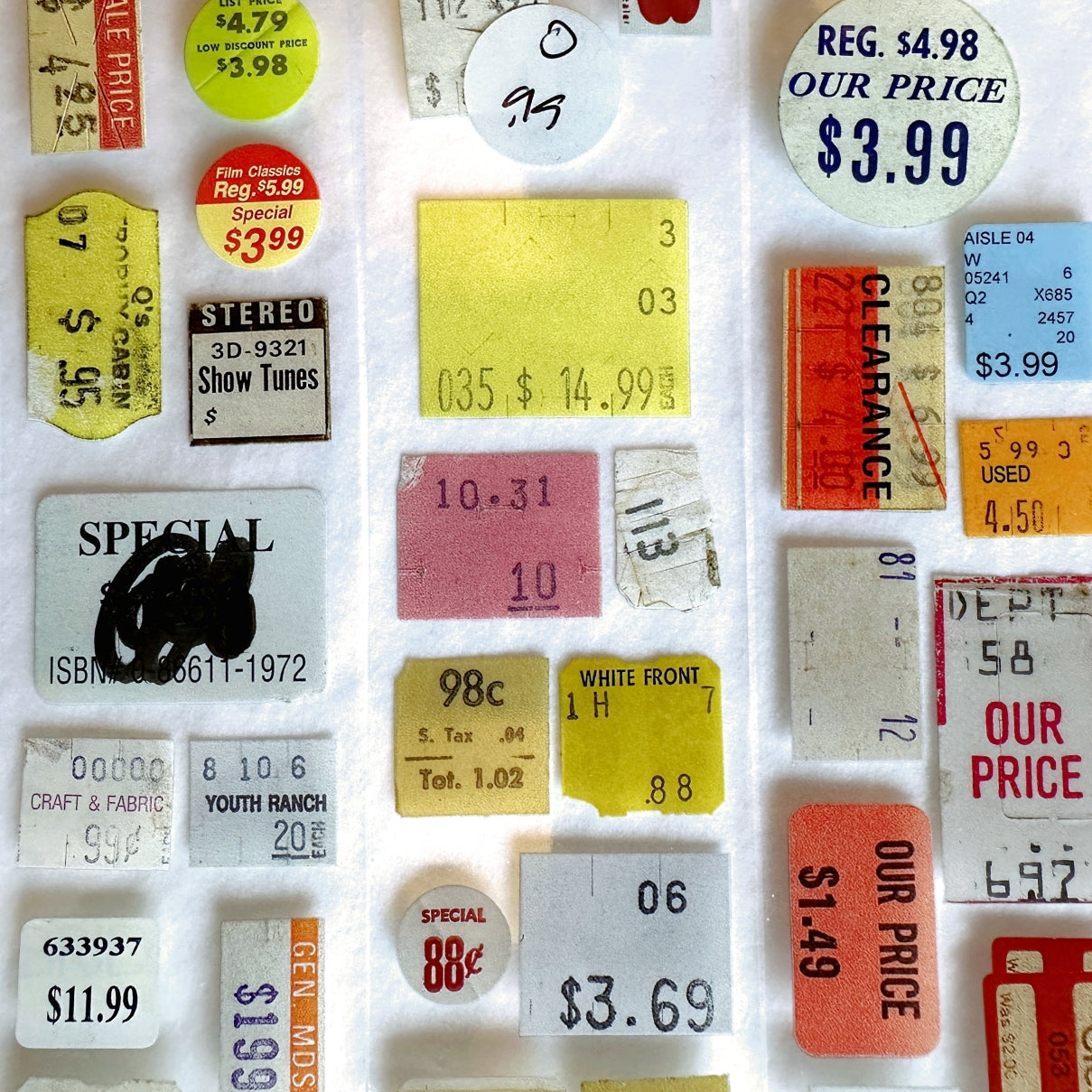 Jr. Journal - Price Tag PET tape SAMPLES