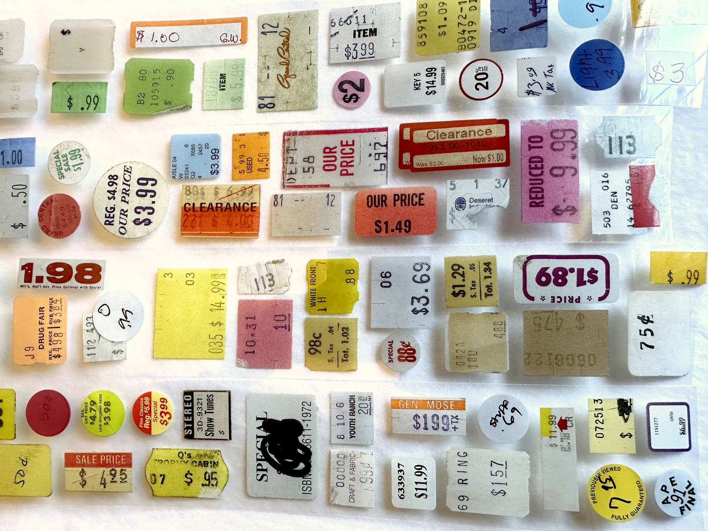 Jr. Journal - Price Tag PET tape SAMPLES