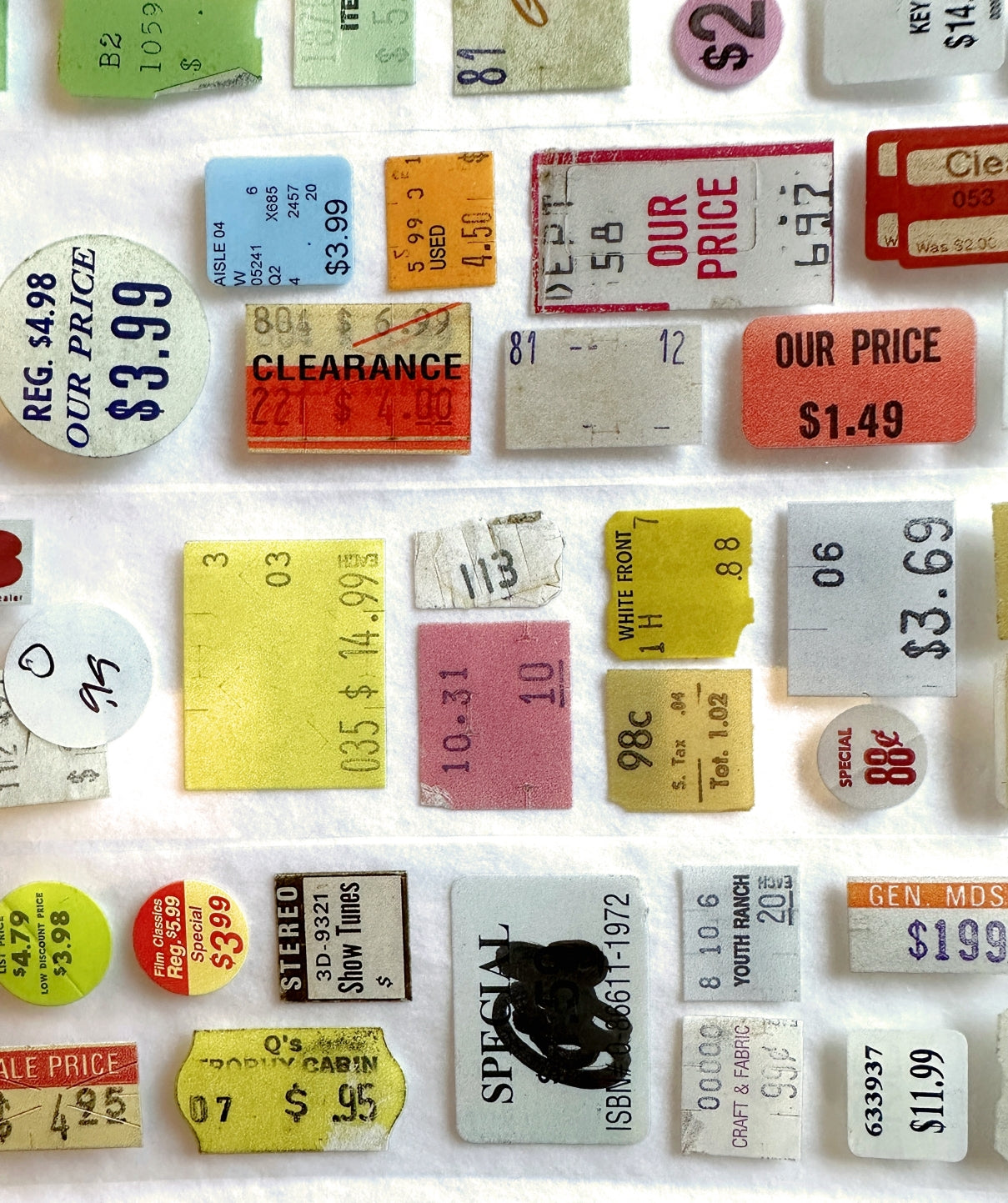 Jr. Journal - Price Tag PET tape SAMPLES