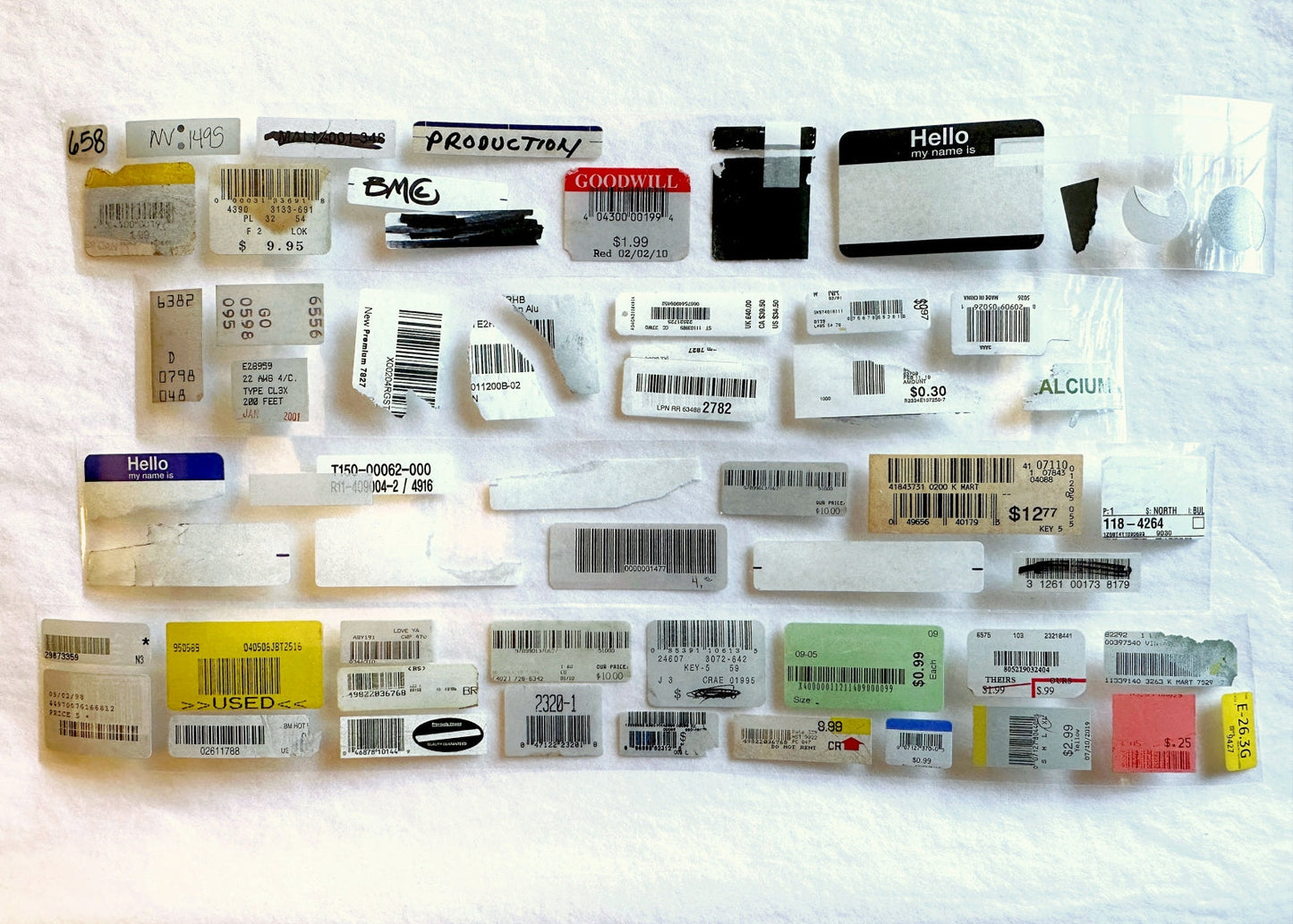 Jr. Journal - Barcode PET tape SAMPLES