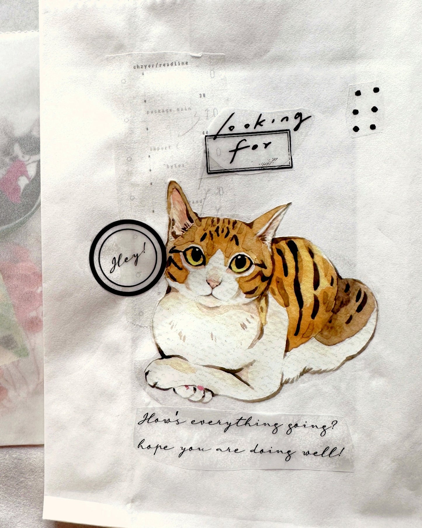Jr. Journal - Cloud washi tape SAMPLES