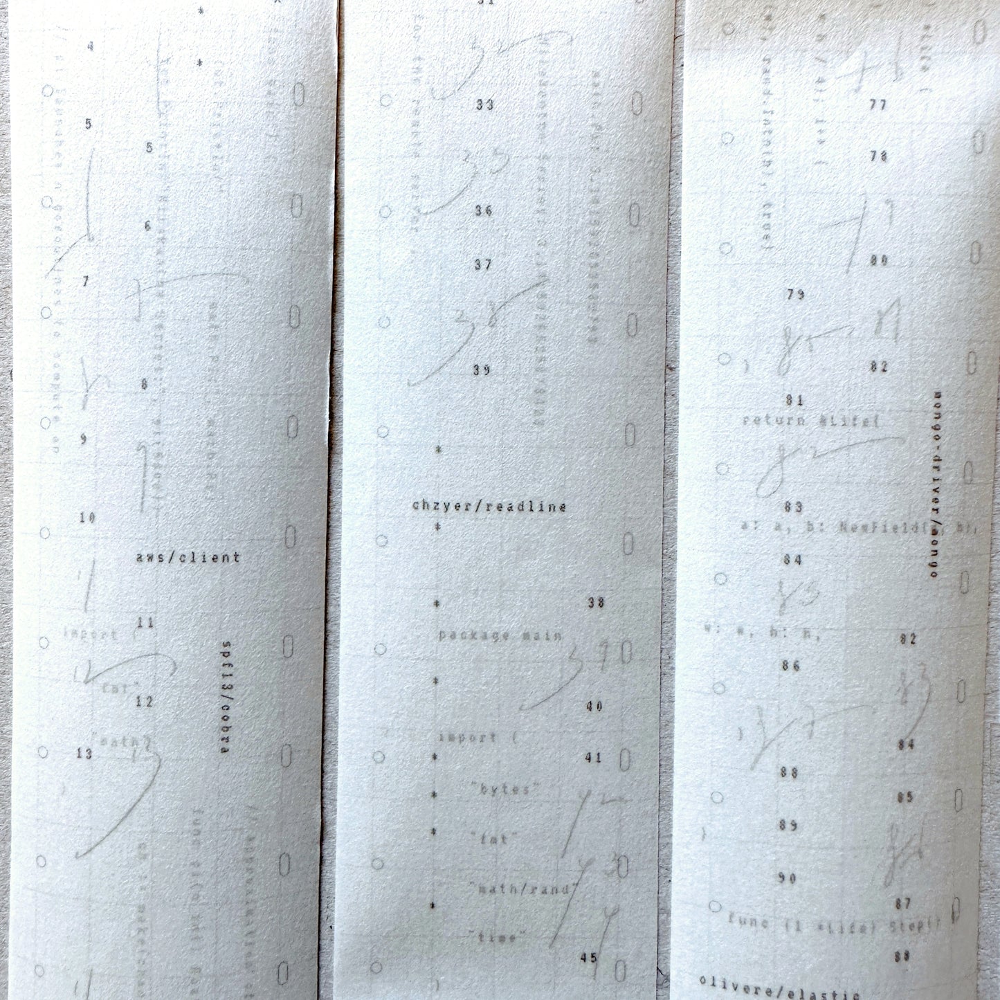 Jr. Journal - Cloud washi tape SAMPLES