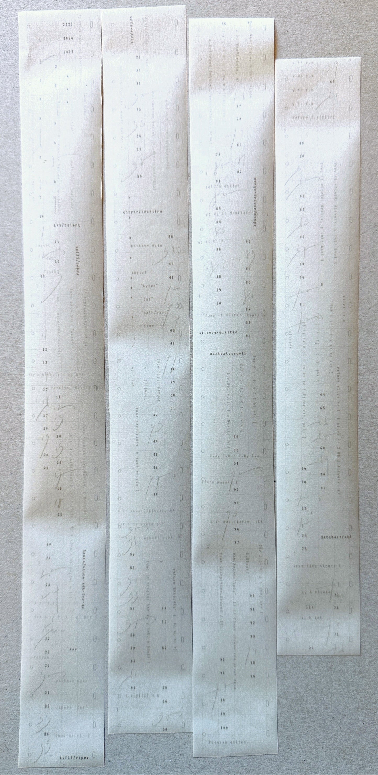 Jr. Journal - Cloud washi tape SAMPLES