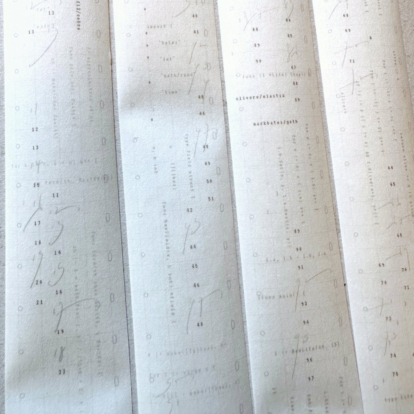 Jr. Journal - Cloud washi tape SAMPLES