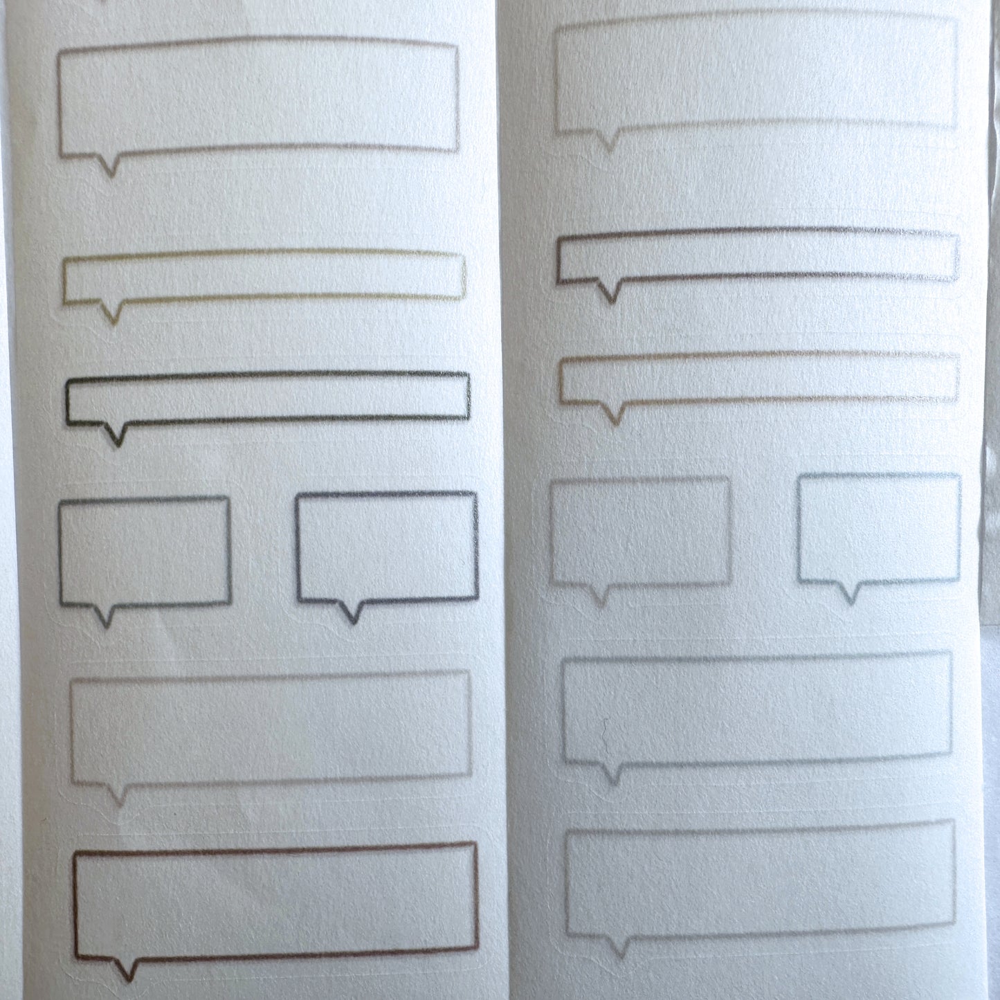 Jr. Journal - Speech Bubbles kiss-cut washi tape SAMPLES