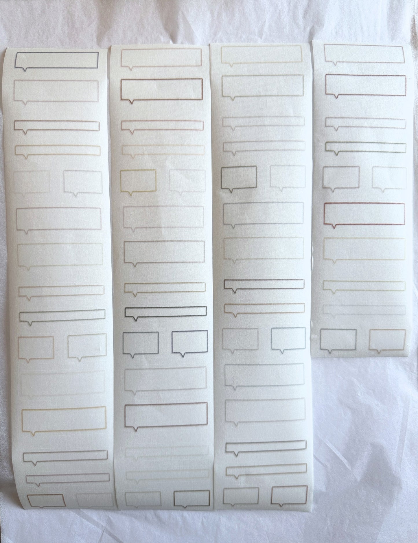 Jr. Journal - Speech Bubbles kiss-cut washi tape SAMPLES