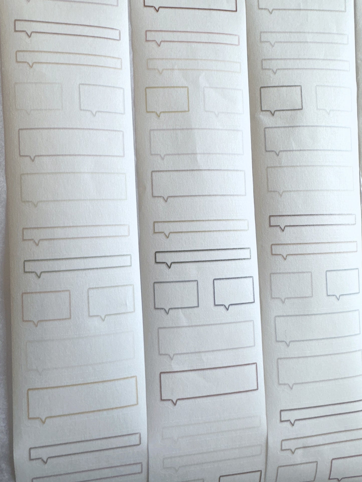 Jr. Journal - Speech Bubbles kiss-cut washi tape SAMPLES