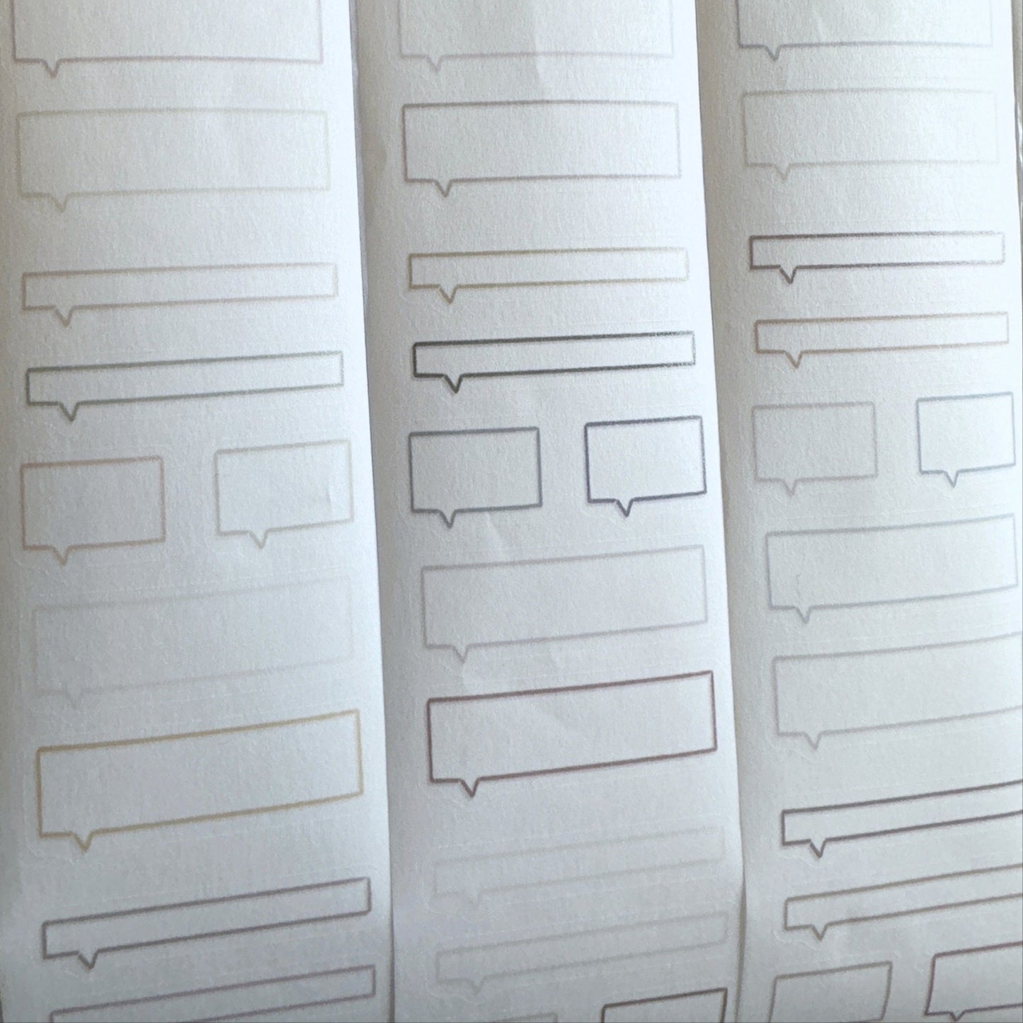 Jr. Journal - Speech Bubbles kiss-cut washi tape SAMPLES